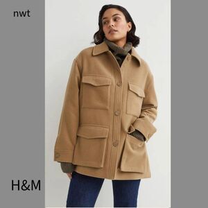 NWT H&M Shirt Jacket Oversized Sz S